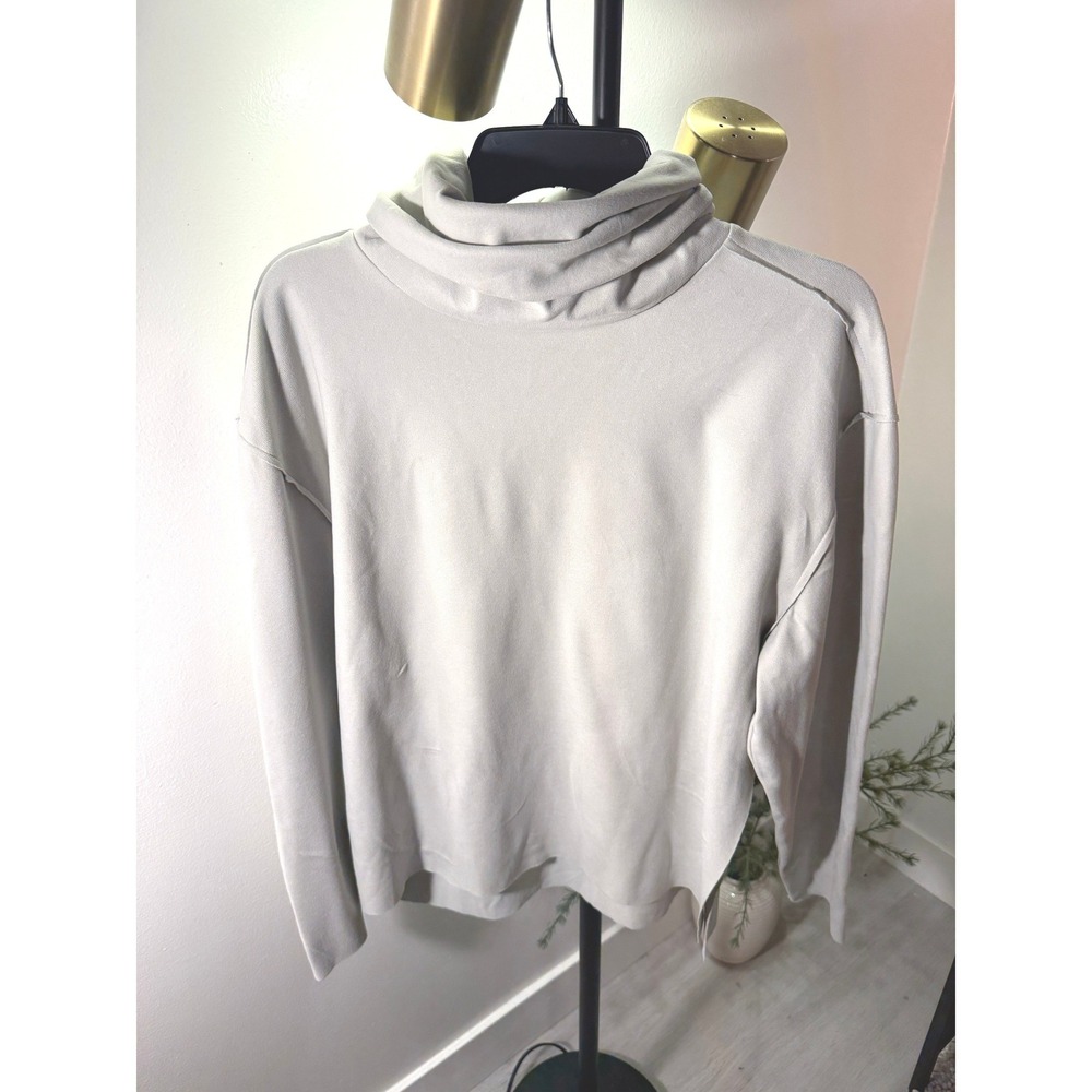 Fundamental Coast pullover extra soft modern side slit activewear casual gray SM